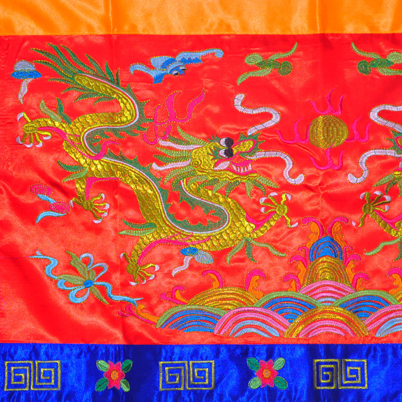 庄严品绣品装饰可定制佛光普照平绣甘露门佛门帘帐佛帐门帘