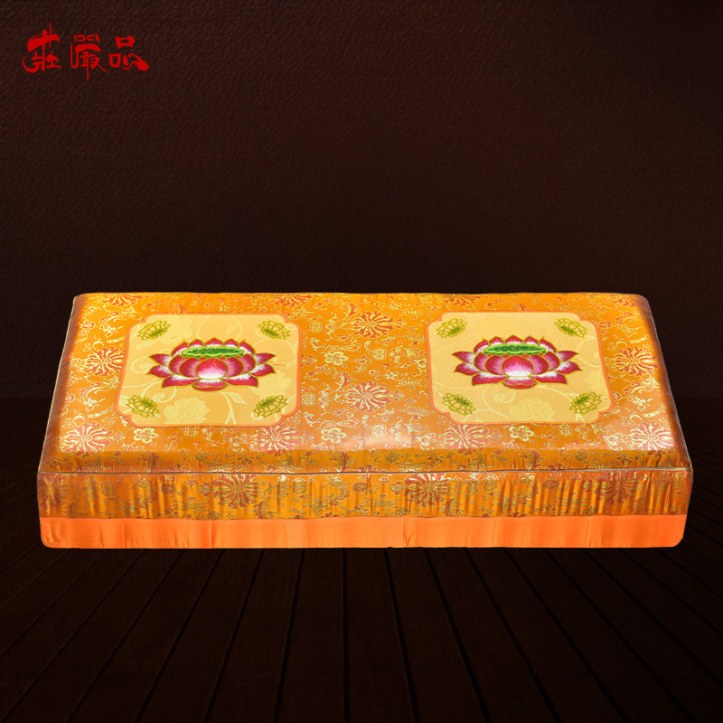 庄严品佛堂磕头跪垫可定制莲花蒲团多人拜佛垫双人拜垫