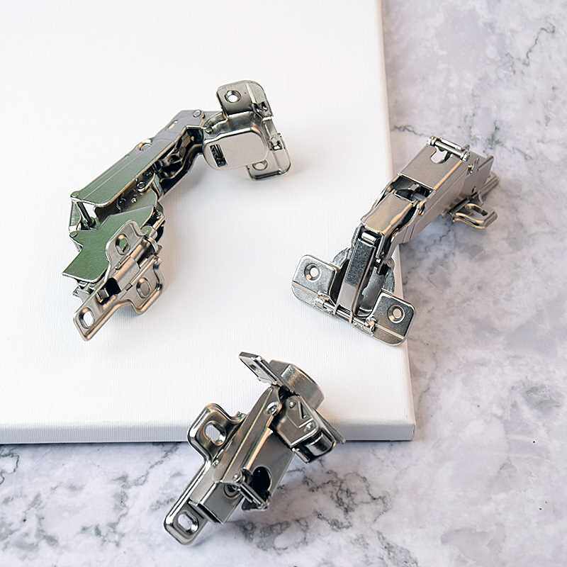 165柜门铰链180度大角度橱柜门飞机烟斗大弯阻尼液压缓冲转角合页