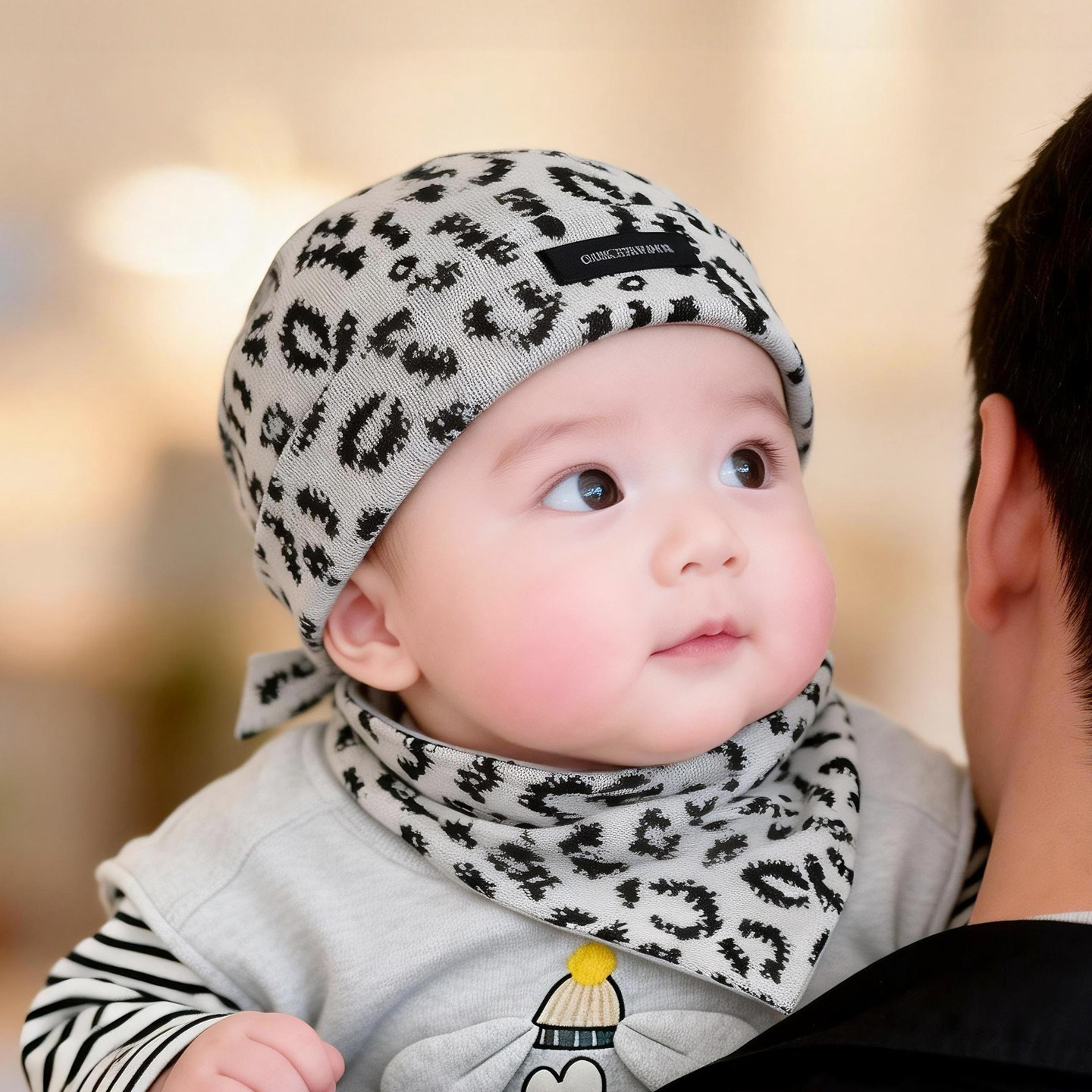 婴儿帽子春秋季男宝宝帅气瓜皮帽婴幼儿外出地主帽护囟门帽海盗帽