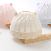 婴儿帽子夏季 宝宝男宝女新生儿婴幼儿胎帽空顶帽护囟门帽春秋新款