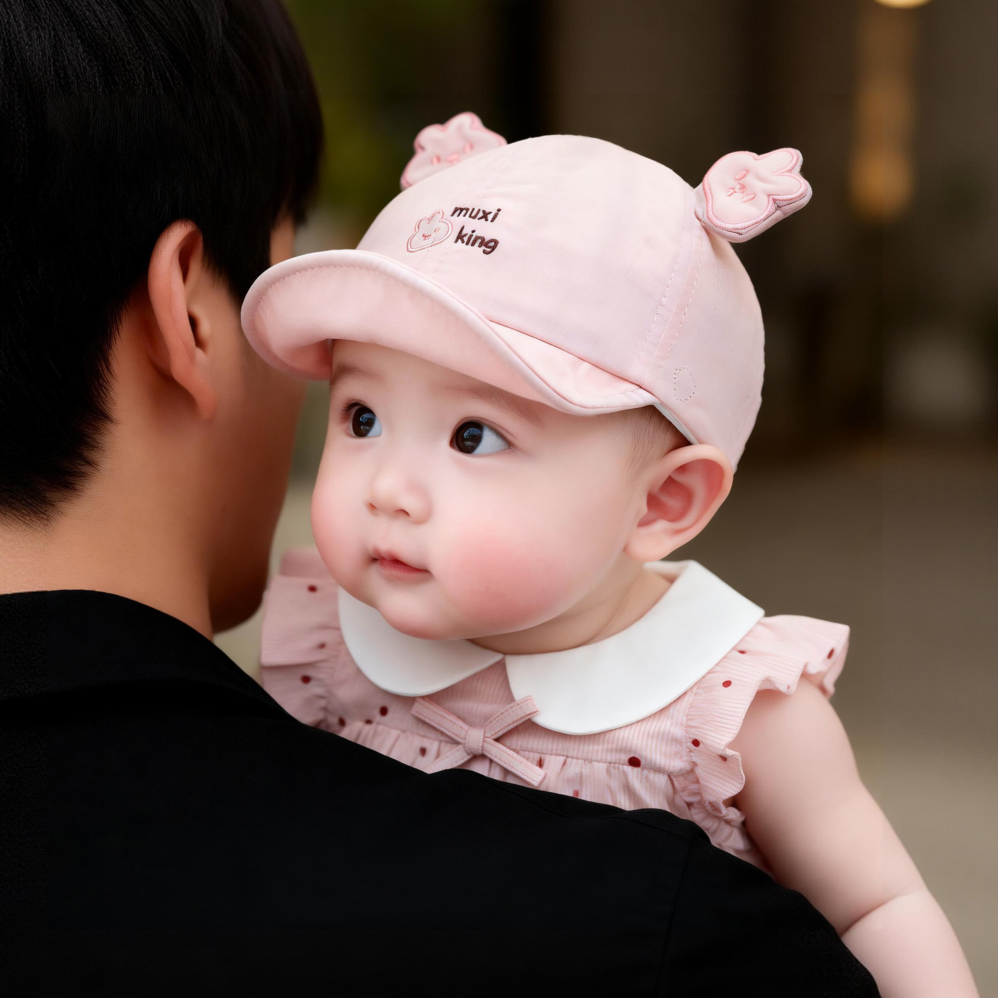 婴儿帽子春夏季薄款宝宝遮阳帽女婴幼儿鸭舌帽防晒帽太阳帽新款小