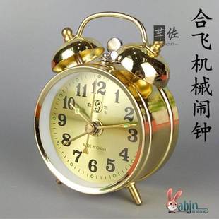 包邮 上海老式 机械闹钟超大声音马蹄表上发条复古怀旧金属机芯创意