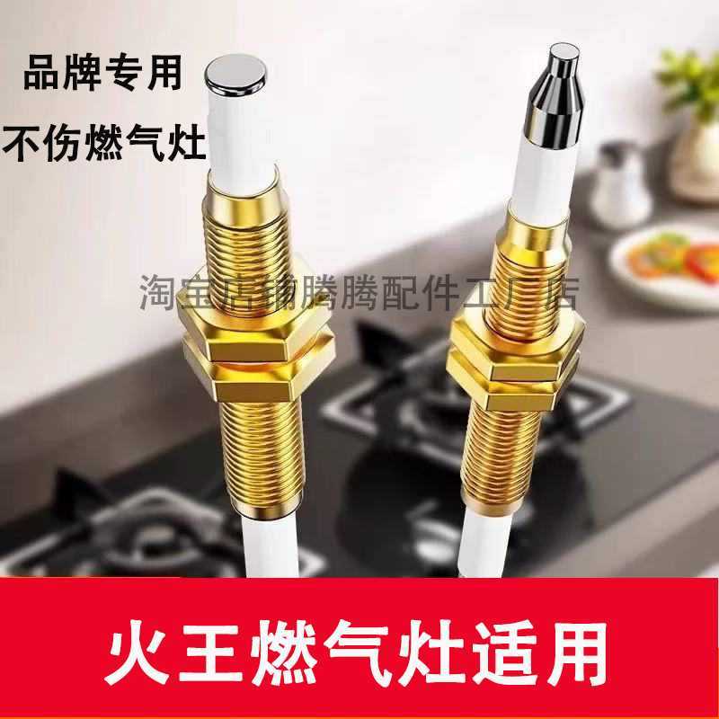 适用火王燃气灶点火针感应针通用配件热电偶猛打火煤气炉天然气