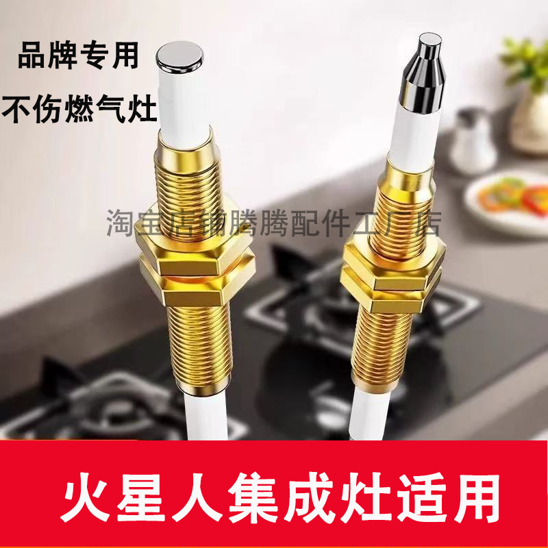 适用火星人集成灶点火针感应针热电偶帅丰集成灶通用配件然气液化