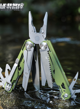 WE装备库开拓者D2钢户外工具钳组合折叠刀露营刀瑞士军刀车载便捷