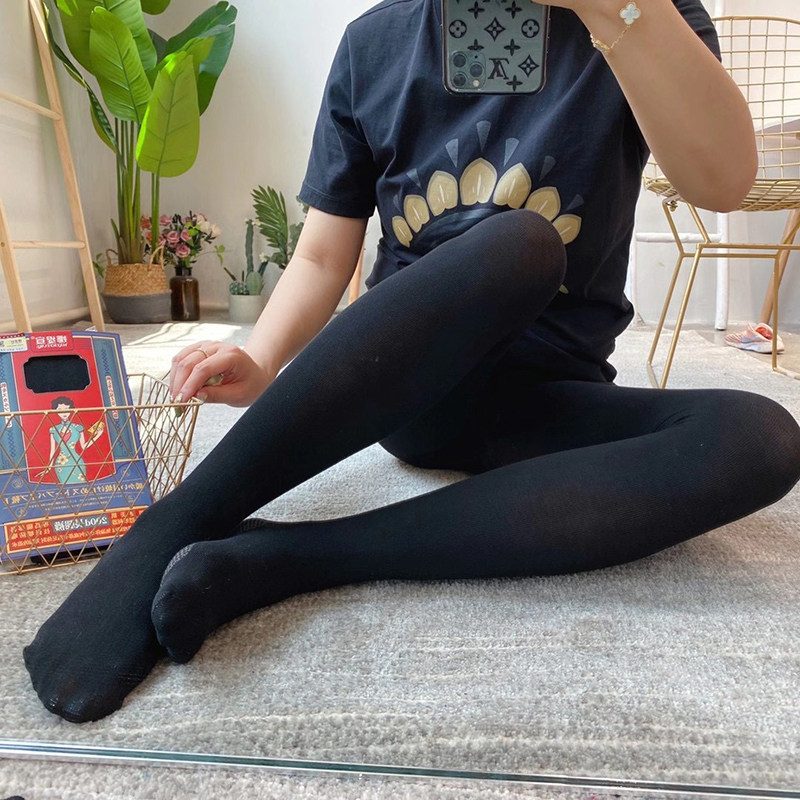 温倩雅200D长腿袜打底连裤袜提臀防脱显瘦百搭光腿瘦腿神器秋冬