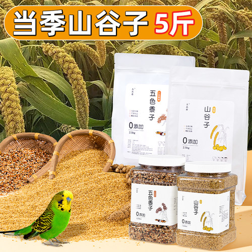 山谷子鸟粮食虎皮文鸟鸟食