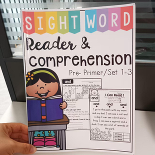 Sight Read Words Can 阅读理解练习册描红本涂色本 点读版