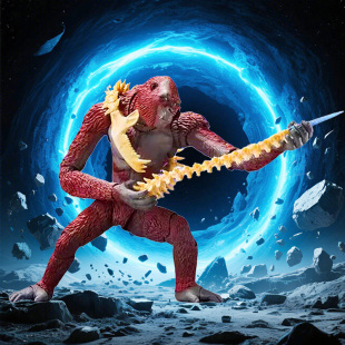 新刀疤王哥斯拉大战金刚战斧手办负一怪兽模型公仔机械摆件玩具