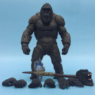 2021哥斯拉大战金刚能量战斧大猩猩手办模型盲盒摆件可动所有玩具