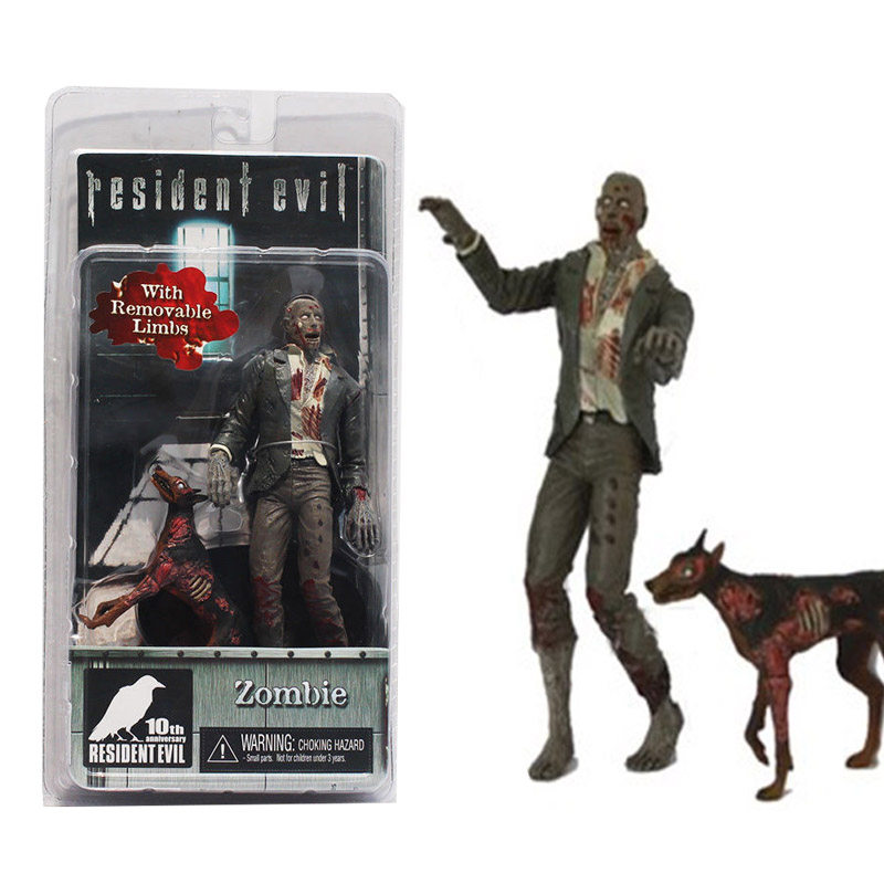 生化危机2手办僵尸狗丧尸犬玩偶毒气面具汉克人仔玩具公仔模型