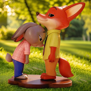 52TOYS尼克朱迪过来抱抱手办疯狂动物城拍档盲盒周边公仔桌面摆件