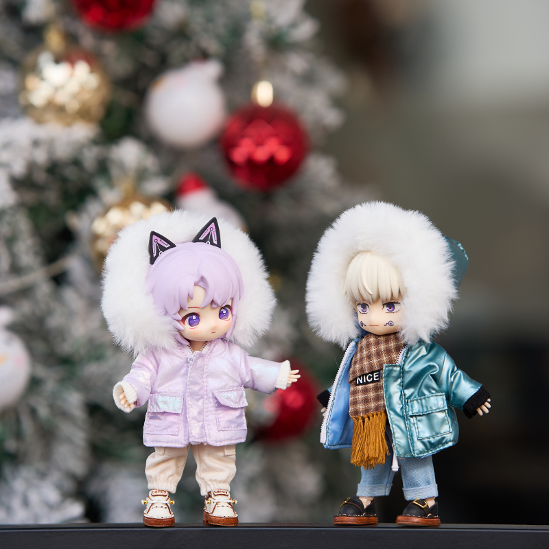 ob11娃衣羽绒服obitsu11棉服大衣外套 娃外套现货mollyGSC素体P9