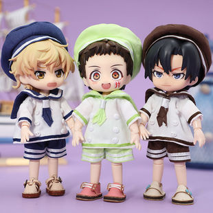 ob11娃衣 水手服套装海军 校服制服 GSC娃娃 1/12 P9素体 molly娃