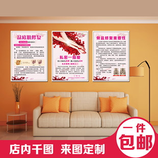 产后修复海报满月发汗广告盆底肌腹直肌骨盆修复子宫复旧催乳私密