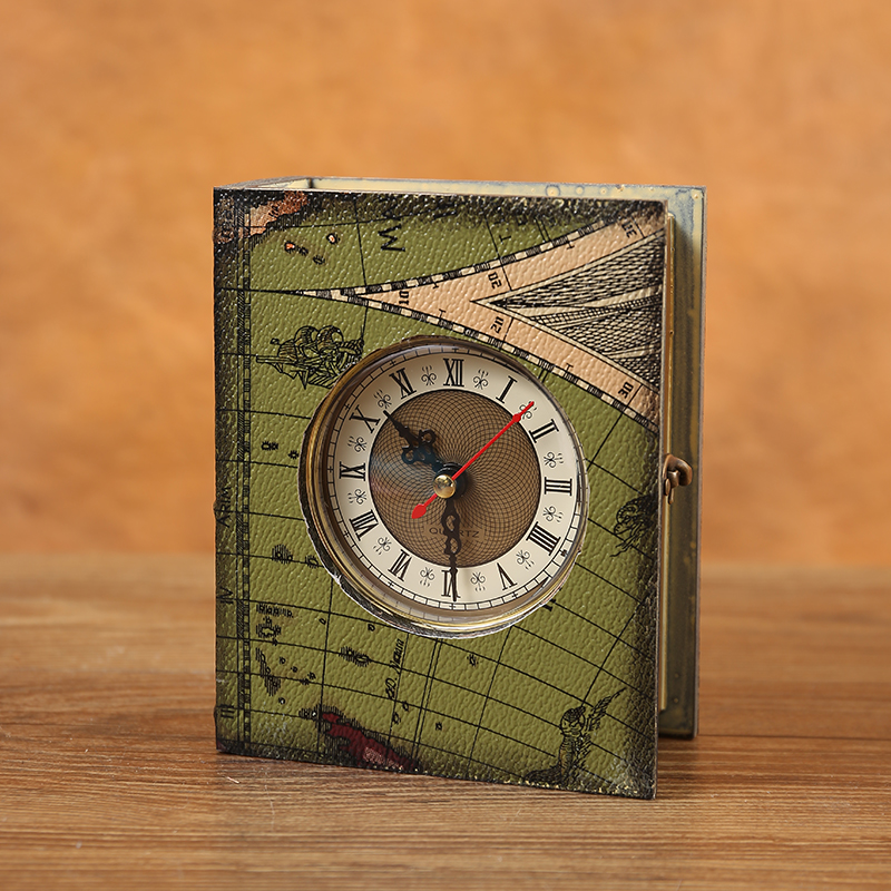 复古钟表书盒怀旧摆件形收纳盒