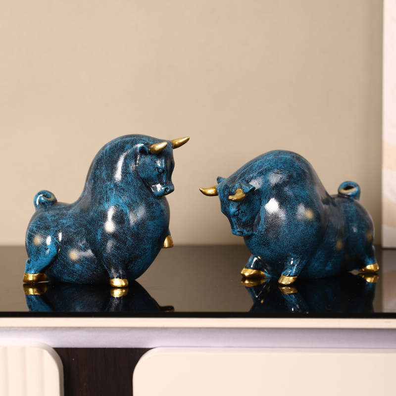 高端大气上档次招财牛摆件礼品