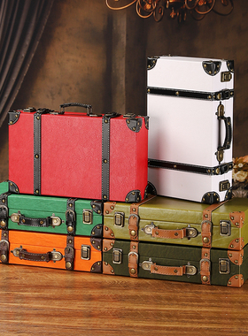 欧式复古旅行手提箱伴手礼盒道具