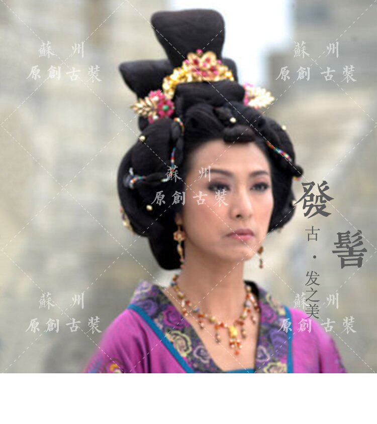 影视饰唐朝心计仙女假发宫心计古装剧宫造型贵妃发髻公主3287发
