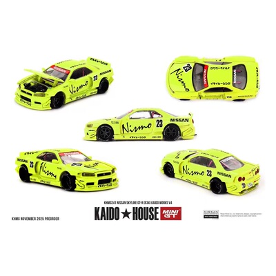 KaidoHouse MINIGT 1:64 日产 GT-R R34 合金汽车模型 241