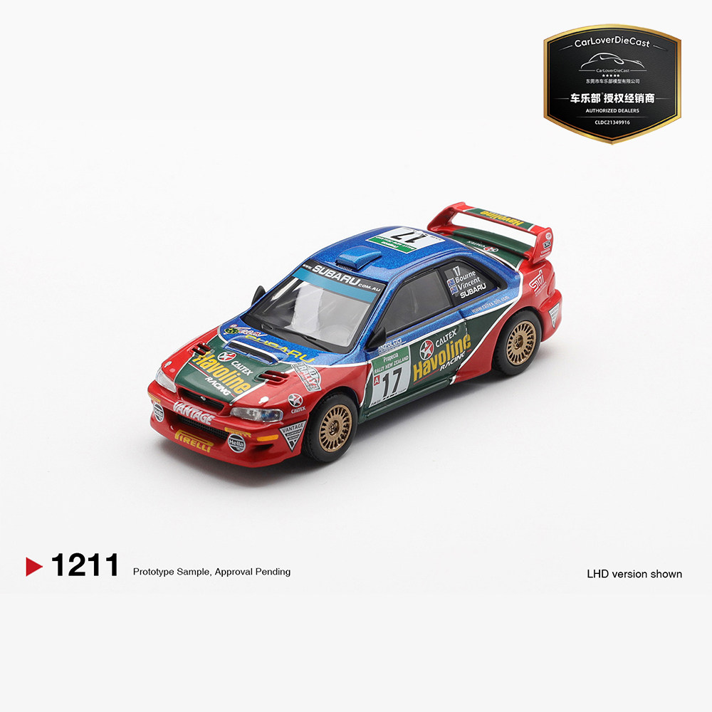 MINIGT[1211] 斯巴鲁翼豹 WRC98 #17 1:64合金车模