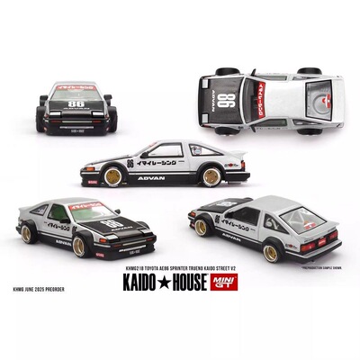 KaidoHouse MINIGT 1:64 218号丰田 AE86 碳盖合金车模