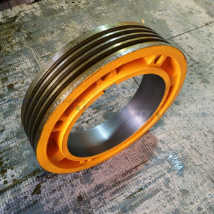 曳引轮400*4/5/6*10曳引轮电梯曳引轮曳引机轮适用蓝光