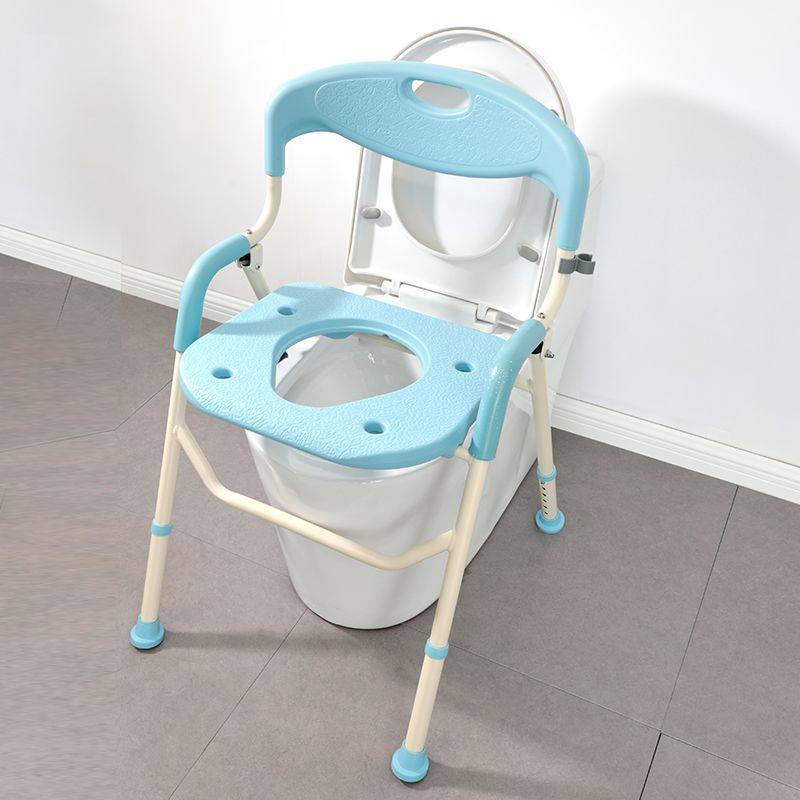 铝合金高靠背折叠洗澡椅老人坐便椅带便桶孕妇家用卫生间冲凉椅子