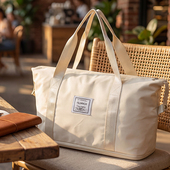 旅行包大容量女行李袋健身包短途旅行收纳袋帆布行李包待产收纳包