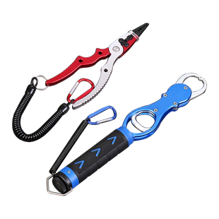 多功能控鱼器带秤路亚钳抓鱼钳不伤鱼钓鱼钳套装控大物解钩鱼夹子