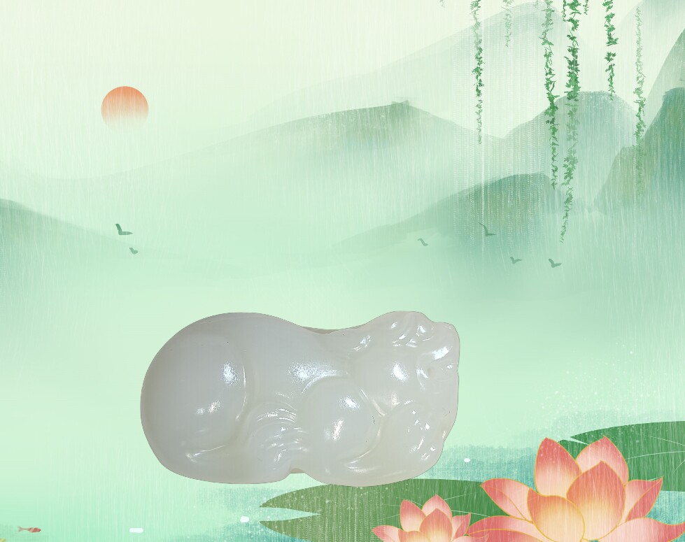 玉石手把件 精品玉器首饰多款自选 招财貔恘卧式送挂绳