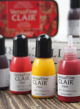 日本进口Tsukineko月猫VFC印台印油RF橡皮章手帐diy月猫速干高细印台补充液