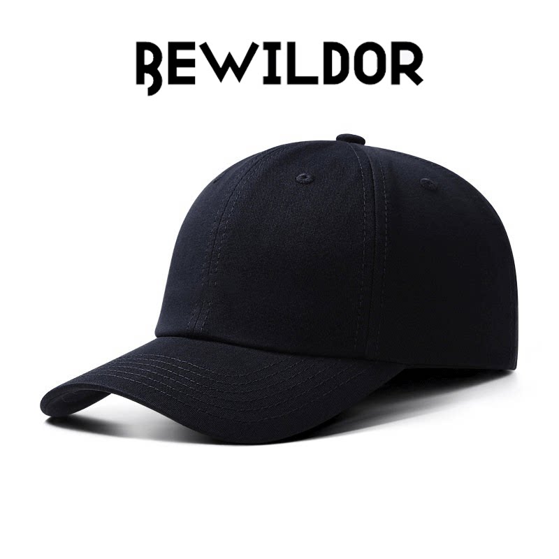 BEWILDER 极简风棒球帽男女通用弯檐鸭舌帽四季百搭潮牌