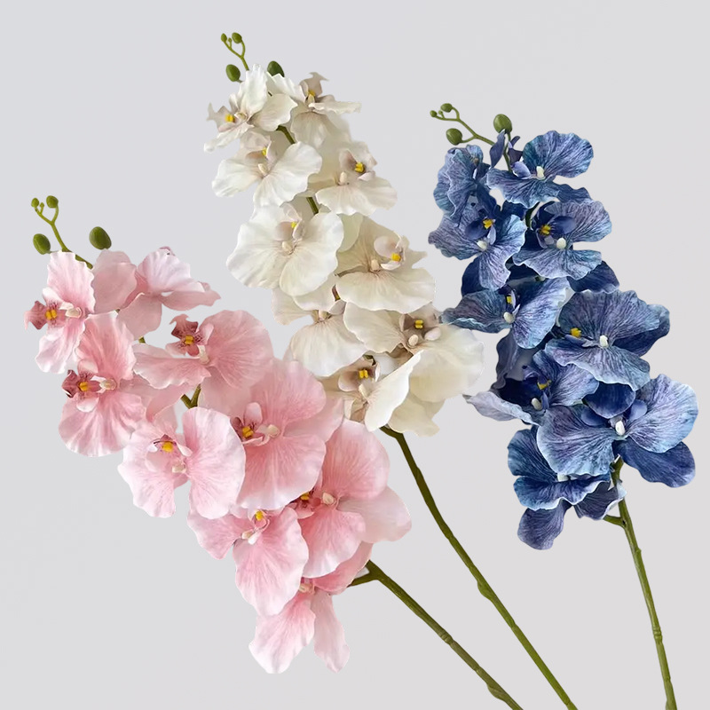 蝴蝶兰仿真花高级感逼真婚庆用花