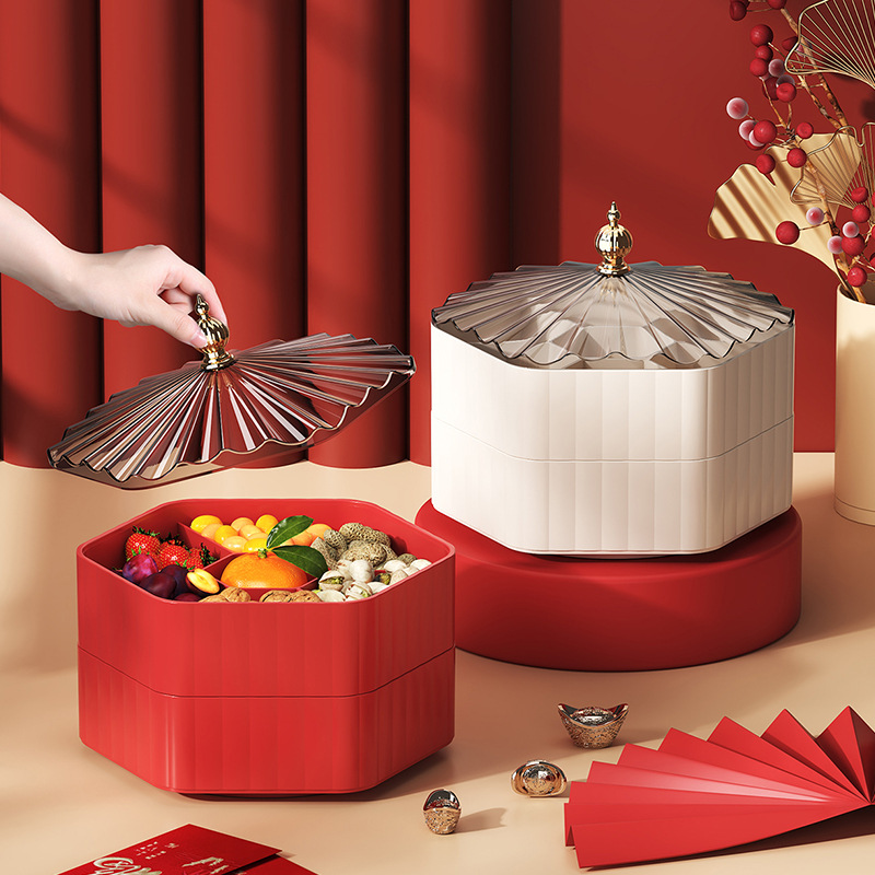 新年果盘家用2024新款过年零食盘