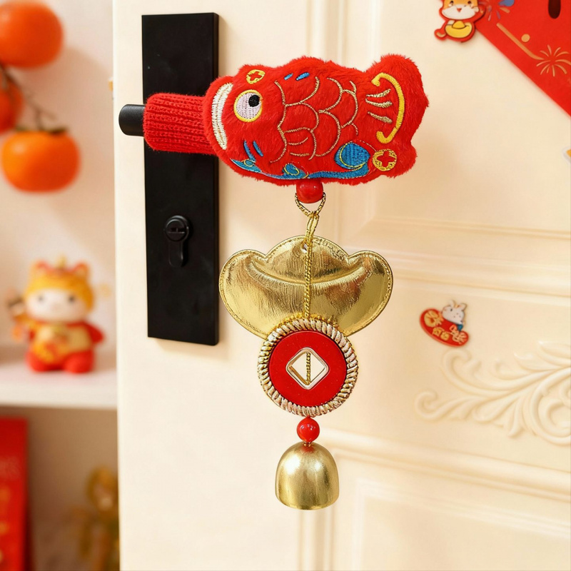 2026新年装饰品挂件马年卧室门把