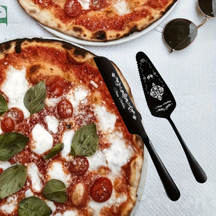 不锈钢蛋糕刀铲套装生日蛋糕刀2件套花纹切刀烘焙蛋糕铲平铲面包