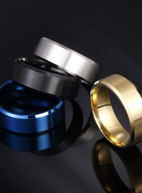 8M哑光不锈钢男士简约时尚