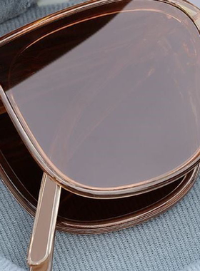 折叠墨镜女夏防晒偏光太阳镜2025大脸显瘦防强光高级感