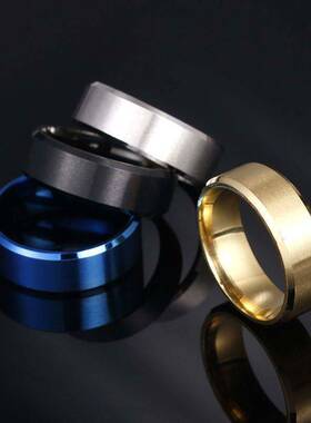 8M哑光不锈钢男士简约时尚