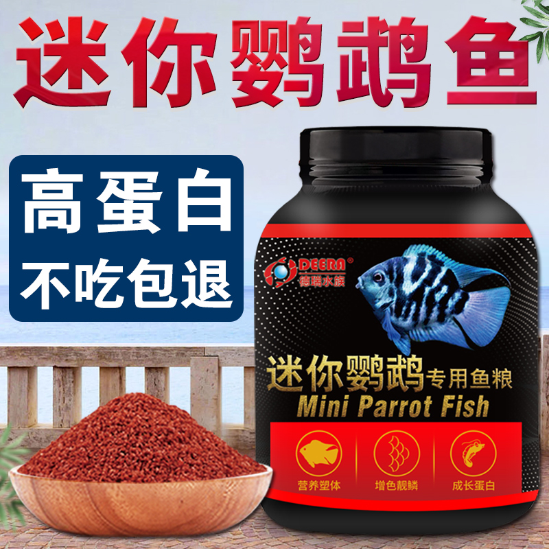 迷你鹦鹉鱼鱼饲料宝蓝鱼微颗粒