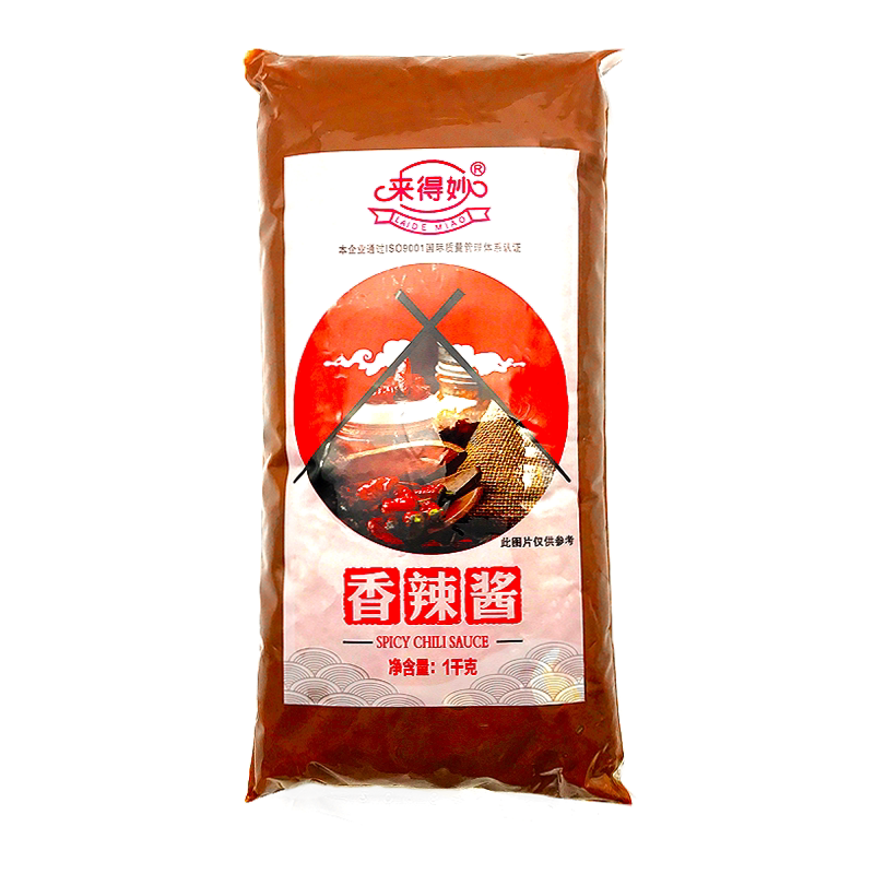 来得妙香辣酱1kg*12袋手抓饼汉堡