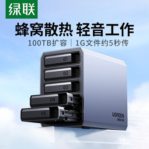 绿联硬盘阵列盒磁盘柜