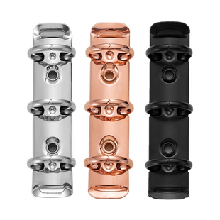 韩国INS马卡龙色A8A9mini彩色高颜值三孔活页环3孔活页夹扣环可拆卸手账本配件金属夹马卡龙色五金装订条打孔