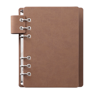 手工DIY 创意本活页手账本小清新 A6手工活页本 活页芯口袋本活页笔记本活页夹带笔插分隔页收纳袋垫板多色