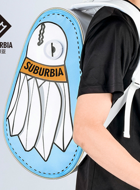 SUBURBIA思博亚羽毛球包双肩包男大容量训练包机能网球显眼背包女