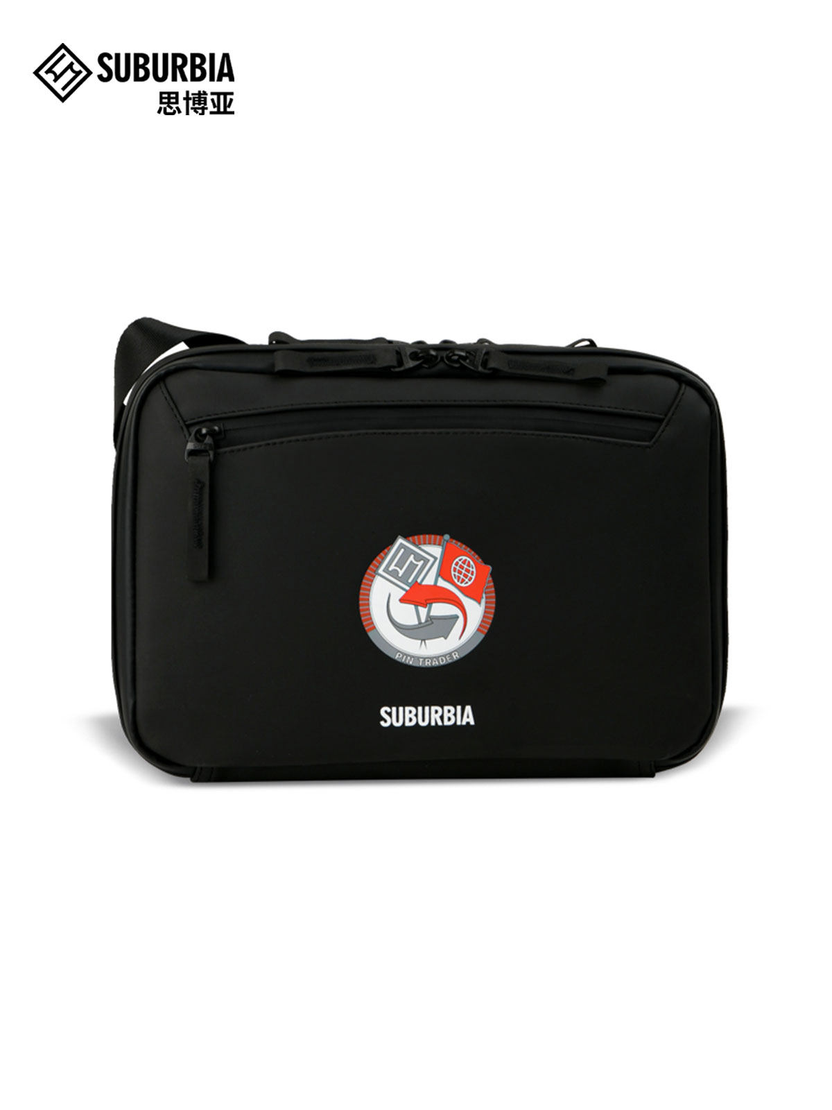 suburbia思博亚徽章包收藏包pu防水防尘单肩包斜挎包收藏包手提包