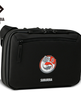 SUBURBIA思博亚徽章包收藏包PU防水防尘单肩包斜挎包收藏包手提包