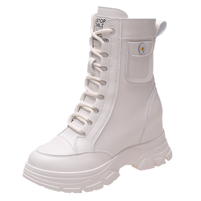 马丁靴女冬季加绒瘦瘦靴